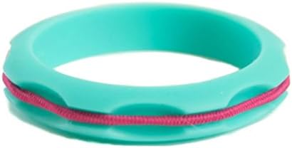 Hairbanglez Miniz Kids Sporty Silicone Fashion Hair Band Bracelet - Turquoise