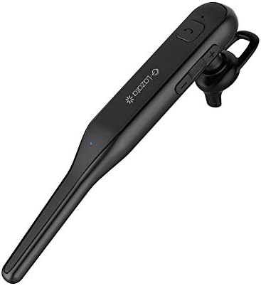 Wireless Bluetooth Headset with Dual Mic, Glazata cVc8.0 Noise Cancellation 24h Talking in-Ear Earpiece Hands-Free for iOS Android Cell Phone, Driver/Trucker (Black)