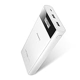 PISEN 20000mAh Power Bank, Dual-USB Portable Charger & Power Station High Capacity External Battery Pack with LCD Display Compatible for iPhone, Samsung and More