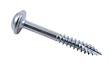 Taytools 469065 500 Each 1-1/4 Inch Shoulder Square Drive Needle Point Self-Drilling Pocket Hole Screws Fine Thread Zinc Plated with #2 Square Drive