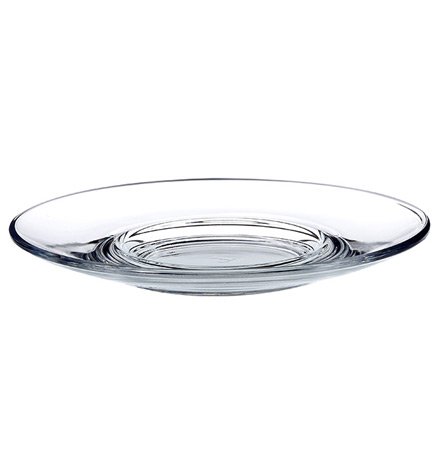 Pasabahce Premium Clear Glass Plate Saucers Set of 6, Safe in Microwave, Great for Servicing Cookies, Snacks, Fruits, Coffee, and Tea Cups, Housewarming Idea