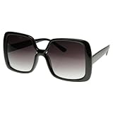 zeroUV - Womens Oversized Large Bold Square Fashion Sunglasses