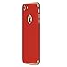 Hovisi 3 in 1 Anti-Scratch Anti-Fingerprint Shockproof Electroplate Frame with Non Slip Coated Case for iPhone 7 (red)