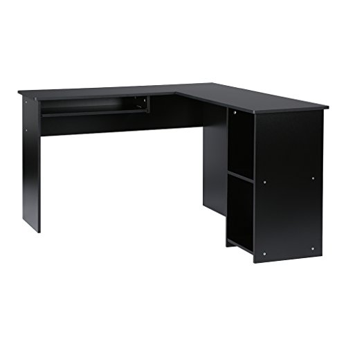 LANGRIA Large LShaped Computer Desk with Sliding Keyboard Tray and 2