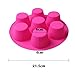 SHareling 7 Cavity Silicone Mold Muffin Pudding Mould Bakeware Round Cup Cake Pan Baking Tray (Random Color)