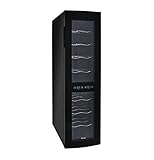 Haier 18-Bottle Dual Zone Curved Door with Smoked Glass Wine Cellar