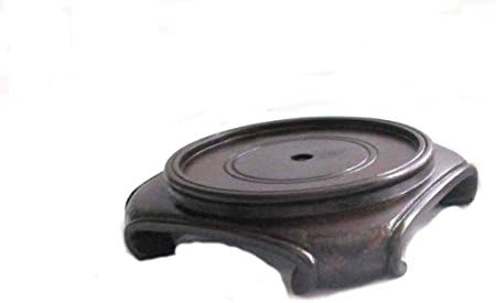 Asian Round Square (Crab) Wooden Stand 4.0"