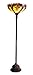 Chloe Lighting CH15780I-TF1 Tiffany-Style 1-Light Torchiere Floor Lamp with 15-Inch Shade