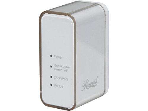Rosewill N150 Wireless Wi-Fi IEEE 802.11b/11g/11n Up to 150Mbps Portable Travel Router (RNX-TRT150)