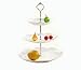 Eforstore Vintage 3 Tier Fruit Cake Candy Biscuit Dessert Birthday Cake Plate Tiered Serving Stand Hardware Holder for Wedding Party (5 Sets) Royal Crown (Silver)(Plates are NOT included)