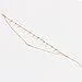 Geerier Layered Gold Chain Bead Anklet Tassel Leaf Beach Feet Jewelry
