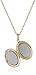 Yellow 14k Gold-Filled Polished Oval Locket Necklace, 18