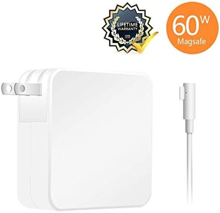 Mac Book Pro Charger, 60W Replacement Charger (L-Tip) Magsafe Charger AC Power Adapter for Apple MacBook Pro 13-inch (Until Mid 2012)