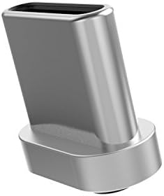 Magnetic Type C Adapter, iKNOWTECH Wsken Silver Mini2 Type-C Adapter Metal Plug Connecter adapter for Type C Mini 2 Cable for Samsung S8, S8+, Nintendo Switch, Google Pixel 2/Pixel 2 XL