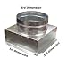 C-Box HVAC Plenum Ceiling Box 10 x 10 x 10 Round-Connects to Vent Register Diffuser