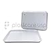 12 Dental Autoclavable Plastic Instrument Set Up Flat Trays, White, 13.25 Inches x 9.75 Inches, Size B