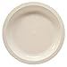 Set of 8 White Microwavable Plastic Plates - 10 Inch Black Duck Brand (8)