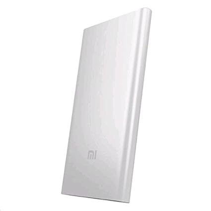 Xiaomi Mi 5000 mAh Power Bank (Akku Premium-Ionen Polymer, Schutzhülle Super Dünn 9.9 mm) Silber