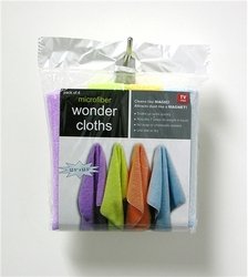 Microfiber Wonder Cloths 4 count Assorted Colors