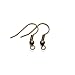 Linsoir Beads Iron Wire Earring Hooks with Large Loop Packed of 200 Antique Bronze Plated