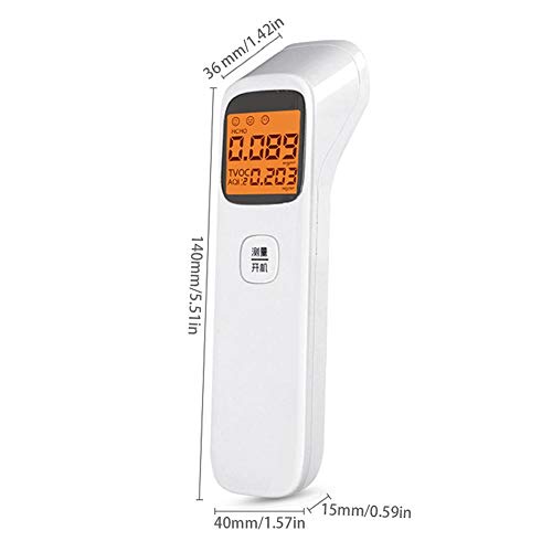 oftenrain 3-in-1 Air Quality Meter, Portable Formaldehyde Monitor USB Charging Intelligent Formaldehyde Tester AQI HCHO TVOC Detector for Home Use - Thumbnail 6