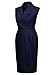 Miusol Women's Vintage V Neck Sleeveless Slim Evening Party Pencil Dress