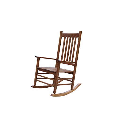 Rockingrocker-A001YNT Natural Indoor Rocker/Rocking Chair -Easy to Assemble-Comfortable Wide Size-Outdoor or Indoor Use