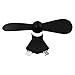 ASOON USB Micro Phone Fan,Portable 2 in 1 Port USB Mini Fan For Android or iPhone