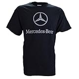 Mercedes Benz Logo on a Black T Shirt