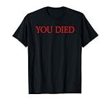 YOU DIED t-shirt design for gamers