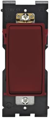 LevitonRE151-DG Renu Switch for Single Pole Applications, 15A-120/277VAC, Deep Garnet