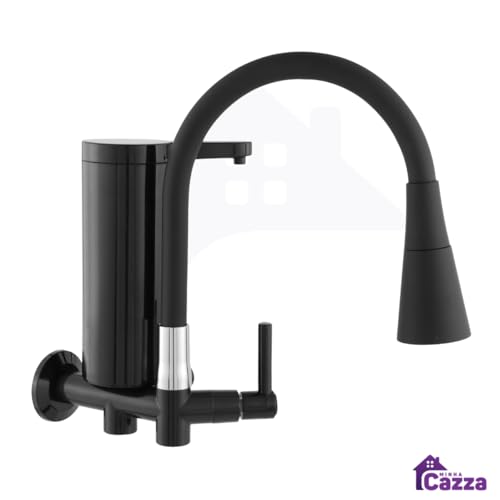 Torneira Gourmet Com Filtro Slim para Cozinha Preta de PAREDE Mesa