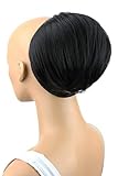 PRETTYSHOP Up Do Hair Bun Topknot Knot Scrunchy Scrunchie Hair Piece Pony Tail Draw String Elegant Lovely Div. Colours (black brown 3 HD10)