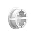 FORMUFIT F114IDC-WH-10 PVC Internal Domed End Cap, Furniture Grade, 1-1/4