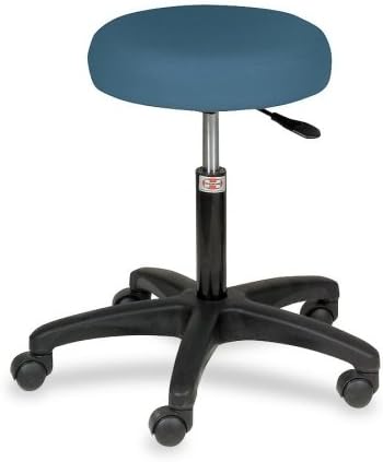 Hausmann Exam Stool,Pneumatic,250 lb,15"x15"x20-1/2"-26-1/2",Slate BE