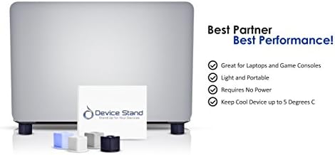 Premium Portable Cooling Stand By Device Stand - Lightweight &amp; Practical Holder Stand For Your Laptop, Tablet, MacBook Pro, &amp; Gaming Consoles - Gray