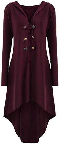 Steampunk Clothing for Women,Kstare Casual Vintage Tailcoat Hooded Trench Coat