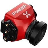 Foxeer Predator V5 Mini Full Case 1000TVL Camera Switchable Super WDR OSD 4ms (Red, 1.8mm Lens)