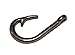 5 Pack of Gunmetal Black Toned Large Fish Hook Rope Bracelet Connectors - Midwest Cord TM Brand Paracord Accessories - Large Metal Fishing Style Charms for use with 550 Parachute Cord Jewelry Making
