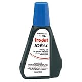 Self-Inking Stamp Ink - 1oz Refill Bottle- Blue