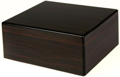 Orleans Group Walnut Humidor, Black, 40 Count
