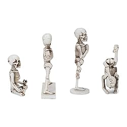 Class Collections Yoga Pose Skeletons Ivory Tone 6