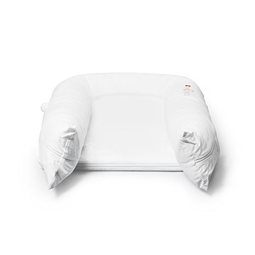 DockATot Grand Dock (Pristine White) - Perfect for Cuddling, Lounging and Co Sleeping. Lightweight for Easy Travel - Suitable from 9-36 months