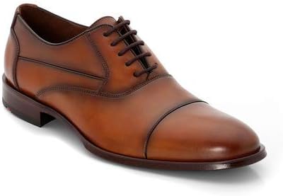 Lloyd Calfskin Leather Shoes with Leather Sole for Men I Leather Soled Dress Shoes Largo I 100% Leather I Men´s Derby Shoes I Cap Toe Oxford, lace-up, Brown/Black