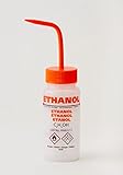 AZLON WGW541VTML Plastic, Wash Bottle, Wide Mouth, Ethanol, LDPE, Vent, 500 ml (Pack of 5)