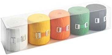 Wero Swiss® Elastic Cotton Bandage Wrap with Clips, Short Stretch Compression Wrap for Sports Injuries, First Aid & Vet, Multicolored Set of Non-Adhesive Bandage Rolls, 2 inch x 5yd (5 Pieces)
