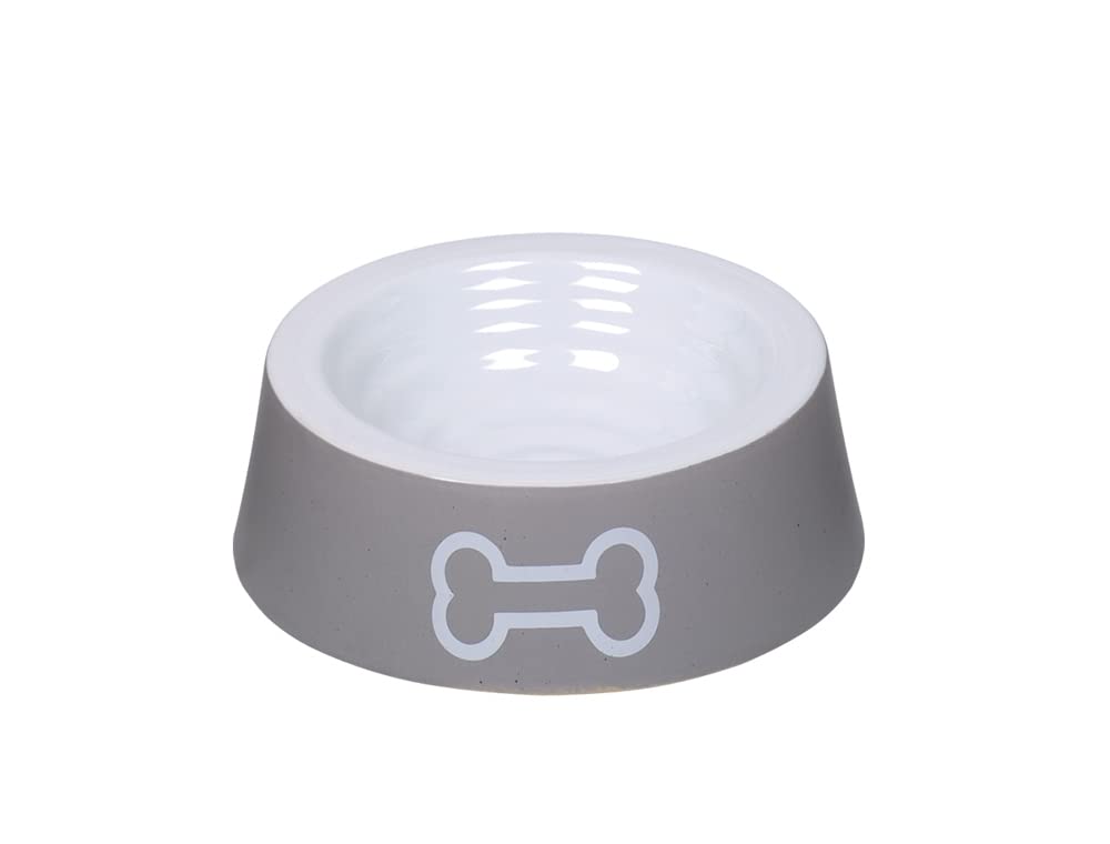 Nobby Ceramic Bowl Big Bone Grey Diameter 20 x 6 cm 0.45 L
