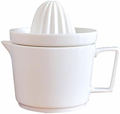 Huayoung Ceramic Manual Lemon Juice Maker Orange Squeezer Hand Juicer-White (400ml)