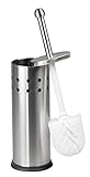 Home Basics Vented Stainless Steel Toilet Brush Holder