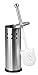 Home Basics Vented Stainless Steel Toilet Brush Holder primary